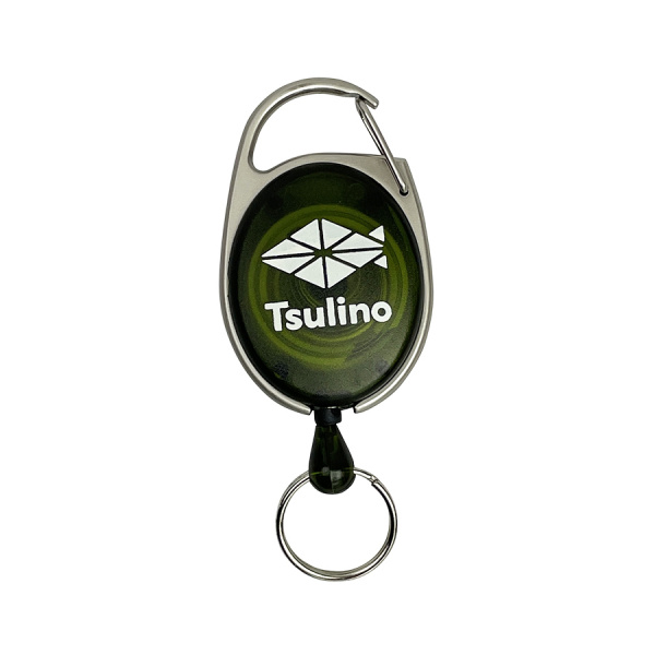 カラビナ型ピンオンリール